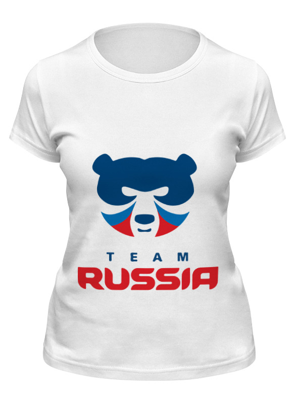 

Футболка женская Printio Russia team белая S, Белый, Russia team