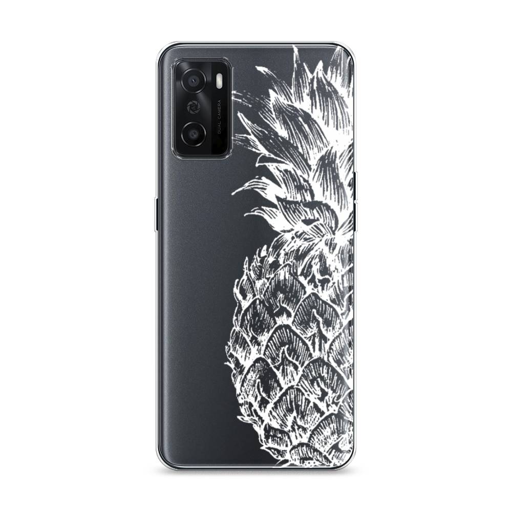 

Чехол Awog на Oppo A55s 5G "Ананас графика белая", Разноцветный, 2510150-10