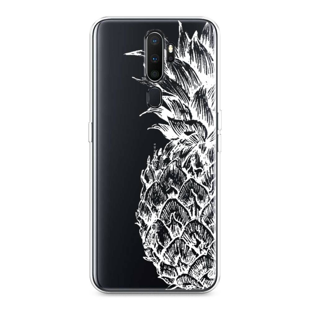 

Чехол Awog на Oppo A5/A9 2020 "Ананас графика белая", Разноцветный, 251350-10