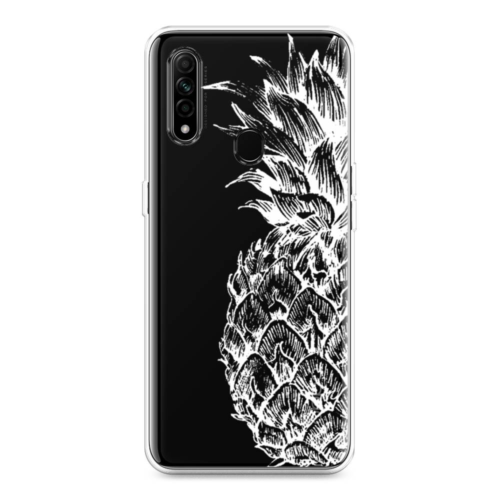 

Чехол Awog на Oppo A31 "Ананас графика белая", Разноцветный, 252250-10