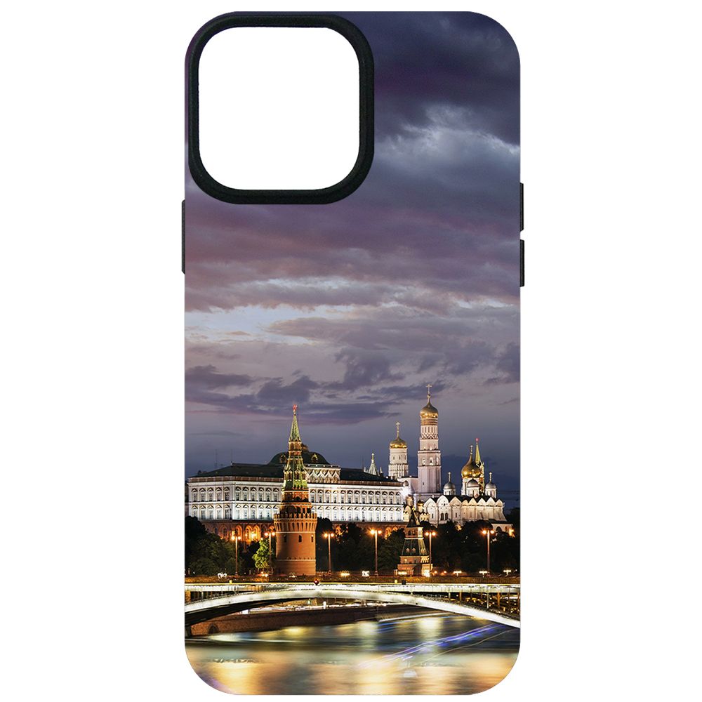 

Чехол-накладка Krutoff Soft Case Россия, Московский Кремль для iPhone 13 Pro Max черный