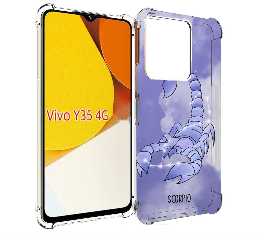 

Чехол MyPads знак зодиака скорпион 2 для Vivo Y35 4G 2022 / Vivo Y22, Прозрачный, Tocco