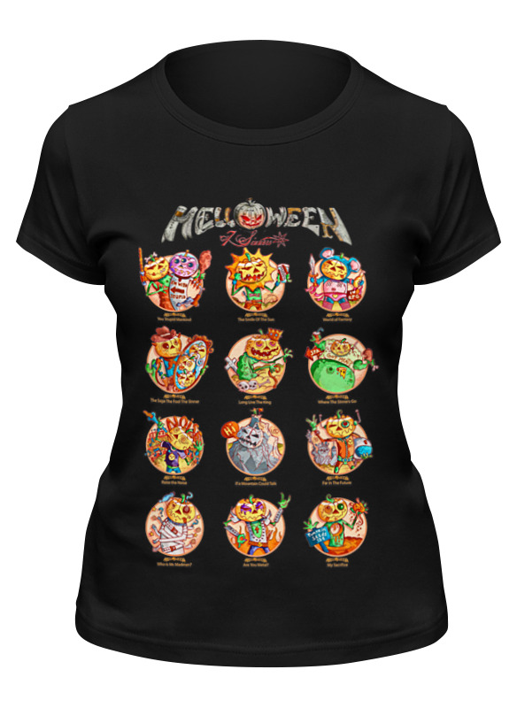 

Футболка женская Printio Helloween ( rock band ) черная S, Черный, Helloween ( rock band )