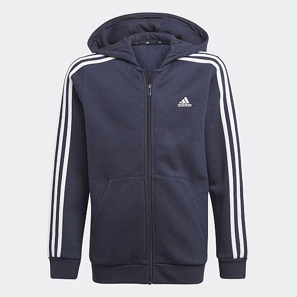 фото Толстовка детская adidas b 3s fz hd gq8902 цв.синий р.128