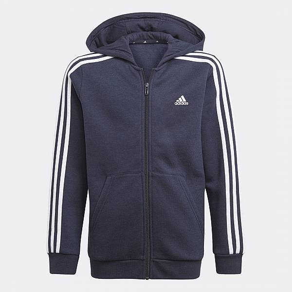 

Толстовка детская Adidas B 3S Fz Hd GQ8902 цв.синий р.110, B 3S Fz Hd