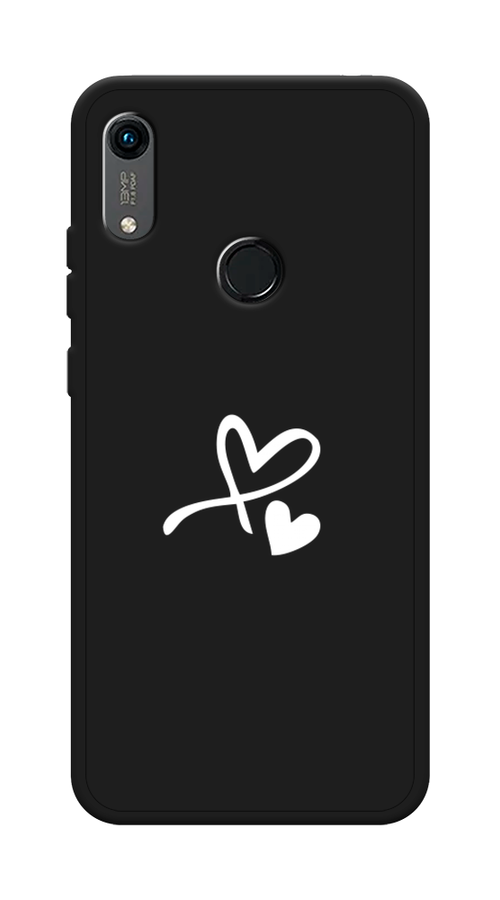 

Чехол Awog на Huawei Y6 2019 "Сердечко минимализм", Белый, 68652-1