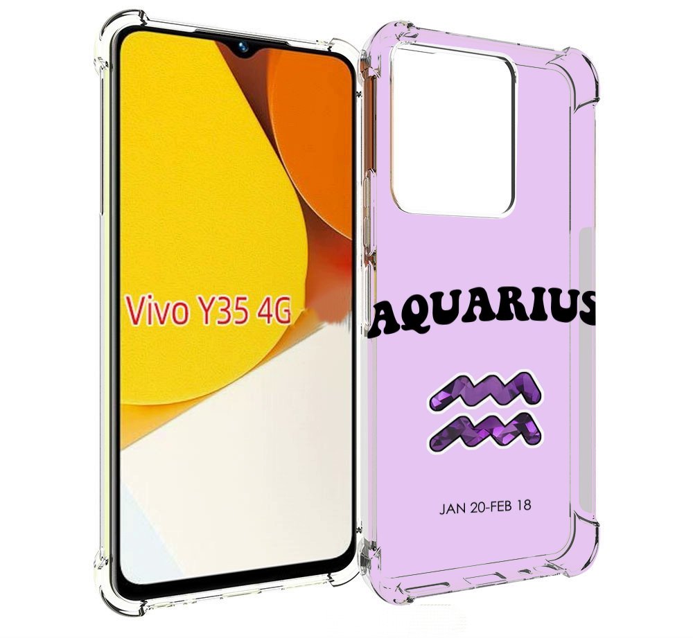 

Чехол MyPads знак зодиака водолеи 4 для Vivo Y35 4G 2022 / Vivo Y22, Прозрачный, Tocco