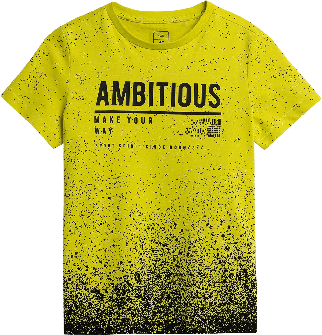 

Футболка детская 4F Boy'S T-Shirts HJZ21-JTSM005A-72S цв.желтый р.134, Boy'S T-Shirts