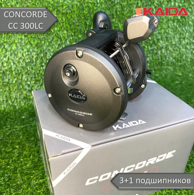 

Катушка мультипликаторная Kaida CONCORDE CC 300LC, Серый, CONCORDE