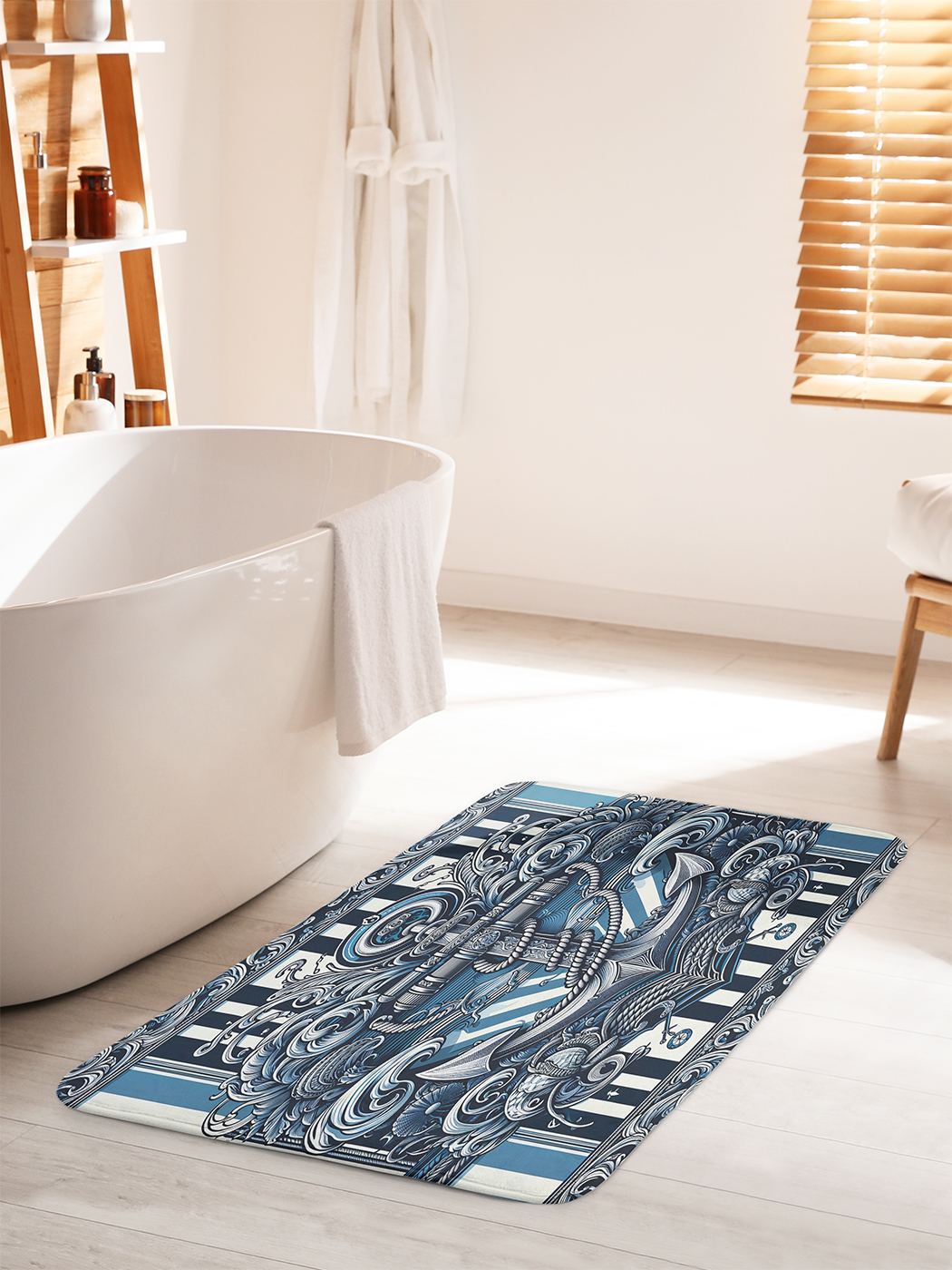 

Коврик для ванной туалета душа JoyArty "Якорь", bath_sd2317_60x100
