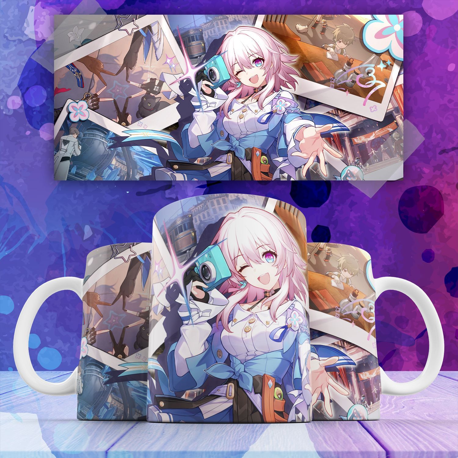 

Кружка с принтом аниме игры Хонкай Стар Рэйл Март 7 Honkai Star Rail 330мл, Кружка Хонкай Стар Рэйл Март 7 Honkai: Star Rail аниме игра , на подарок с принтом 330мл