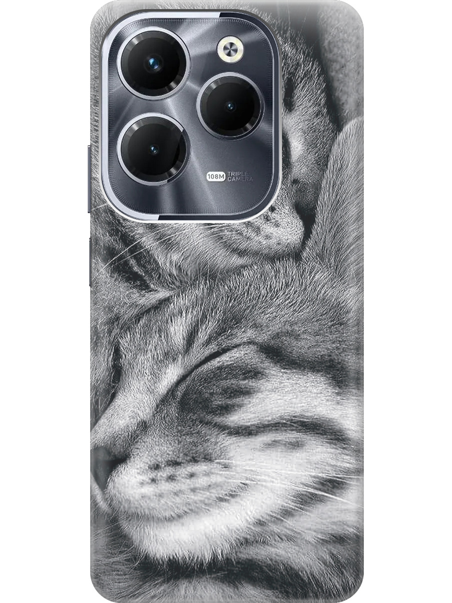 

Силиконовый чехол на Infinix Hot 40 / Hot 40 Pro с рисунком "Милующиеся котики", Белый;серый;черный, 20011884