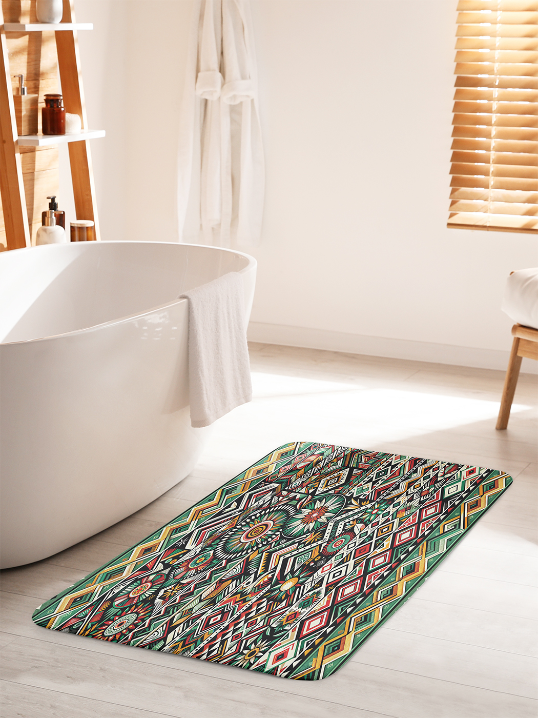 

Коврик для ванной туалета душа JoyArty "Этнический ковер", bath_sd2308_60x100