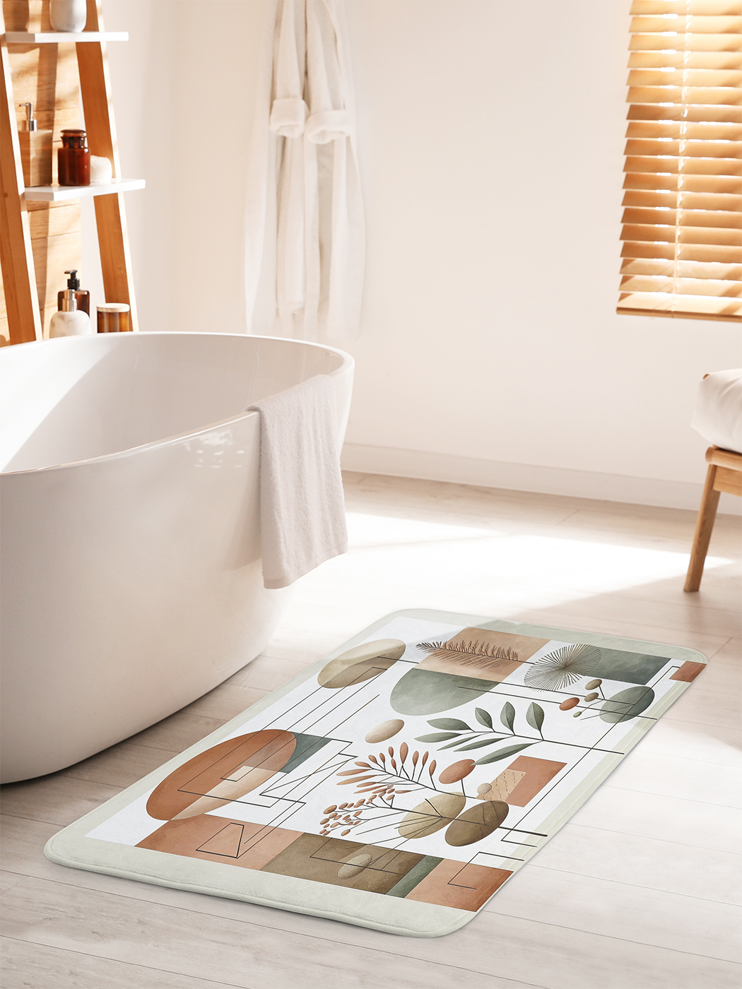 

Коврик для ванной туалета душа JoyArty "Эстетика форм", bath_sd2306_60x100