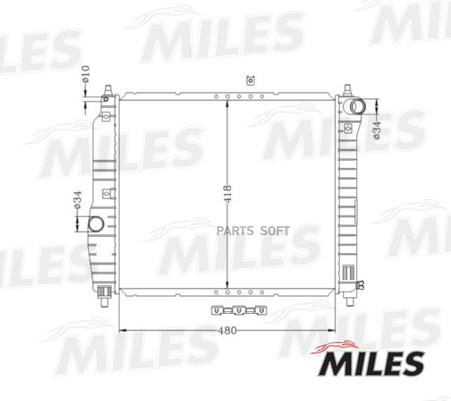 

Радиатор Chevrolet Aveo 1.2/1.4 M/T 05- Miles арт. ACRM023