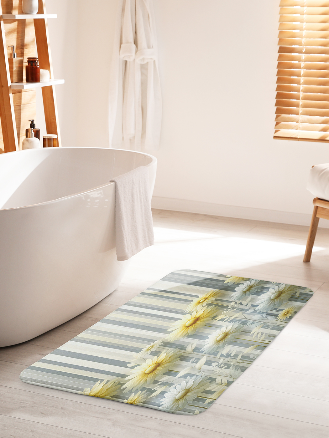 

Коврик для ванной туалета душа JoyArty "Солнечные ромашки", bath_sd2295_60x100