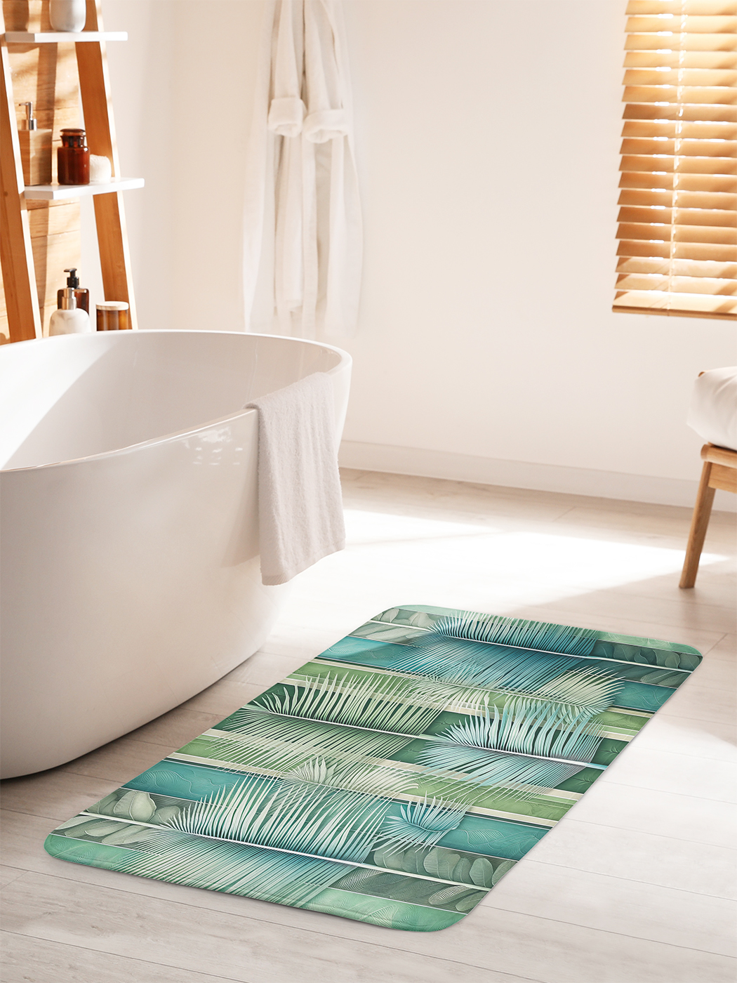 

Коврик для ванной туалета душа JoyArty "Листья пальмы", bath_sd2293_60x100