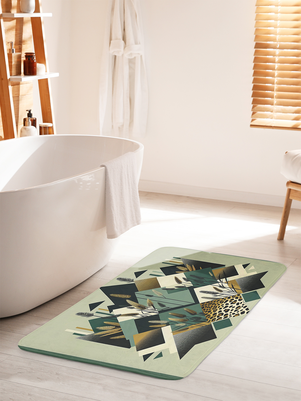 

Коврик для ванной туалета душа JoyArty "Колос леопард", bath_sd2284_60x100