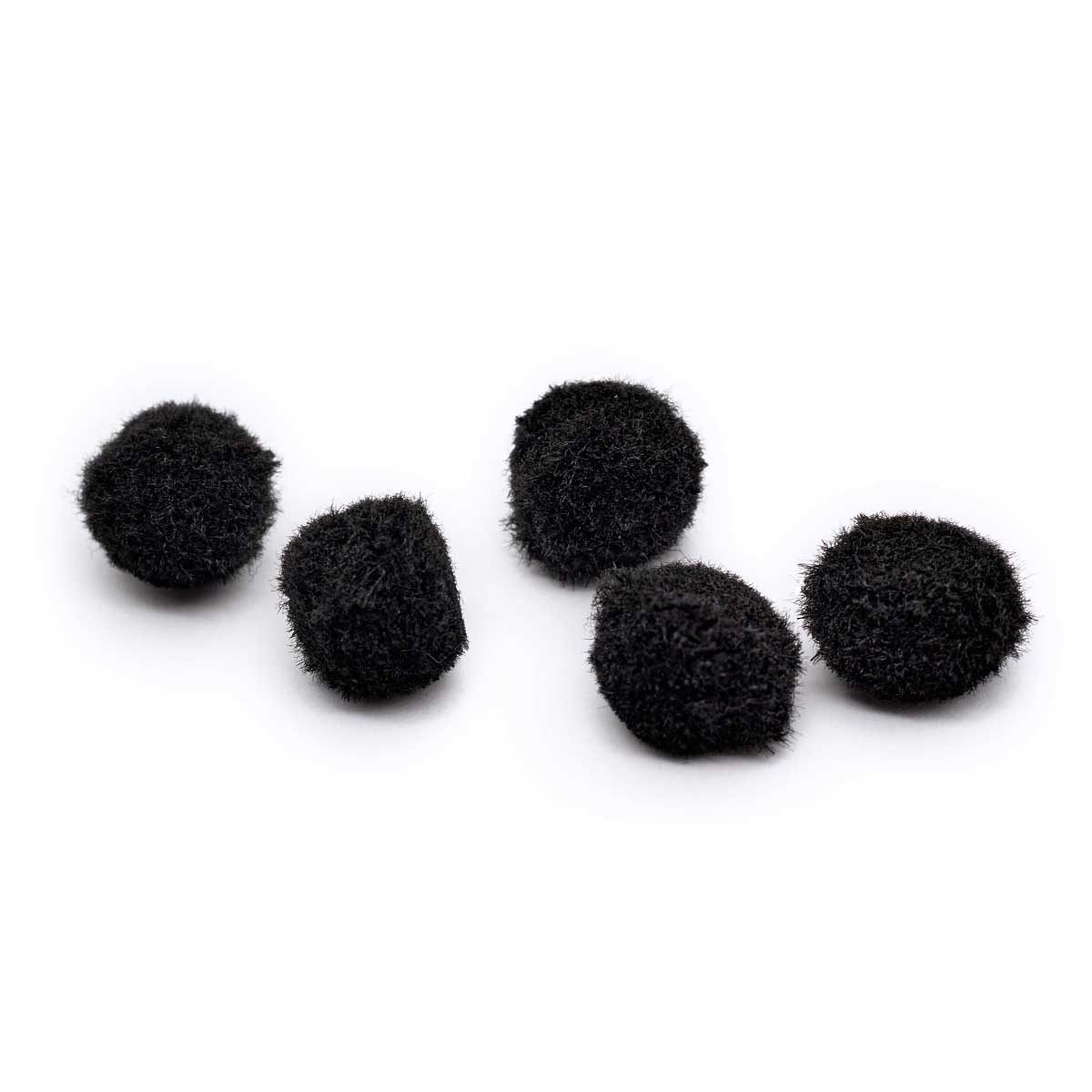 

Помпоны декоративные Astra&Craft, 15 мм, цвет: PA-024 черный, 50 штук