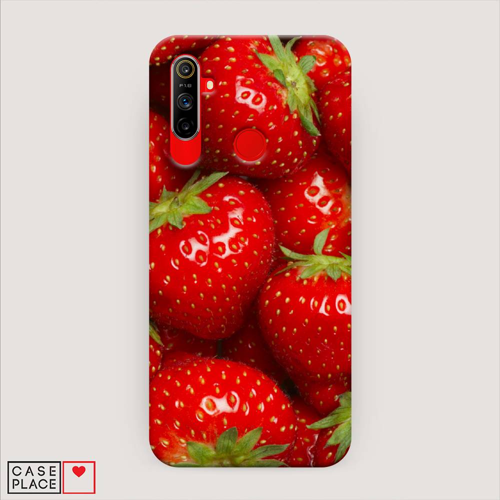 

Пластиковый чехол "Клубника" на Realme C3, 253020-7