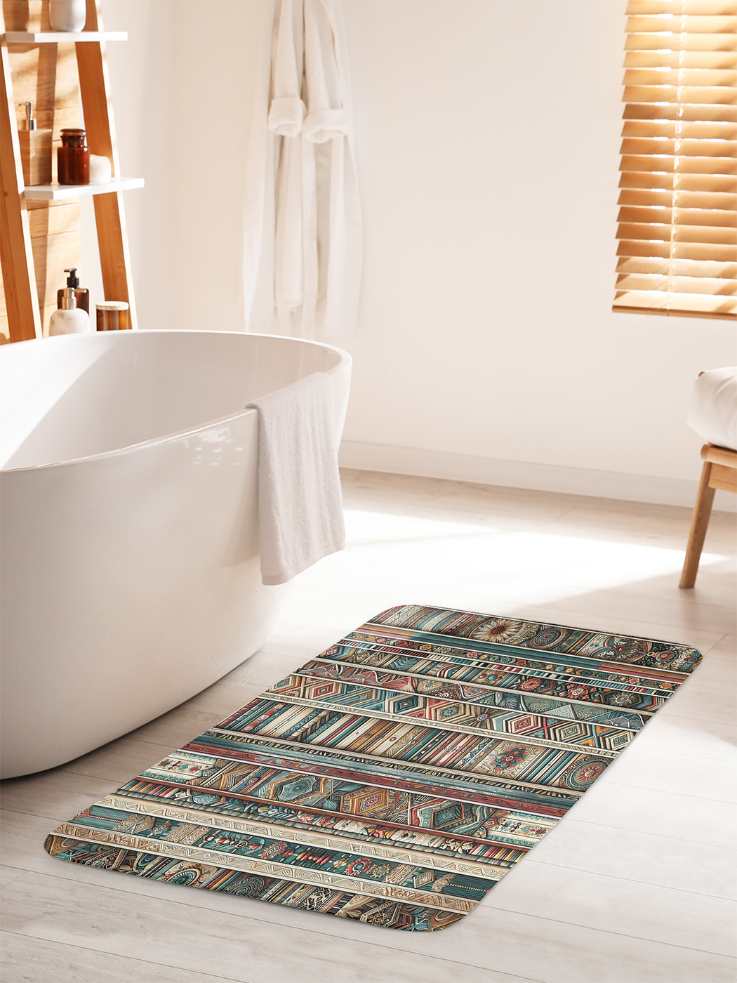 

Коврик для ванной туалета душа JoyArty "Узор по дереву", bath_sd2281_60x100