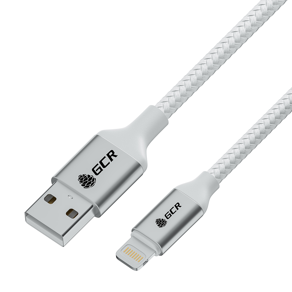 

Кабель GCR GCR-53077 USB - Lightning 1 м, белый, GCR-53077