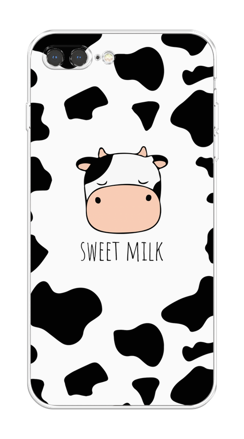 

Чехол на Apple iPhone 8 Plus "Sweet milk", Розовый;белый;черный, 10950-1