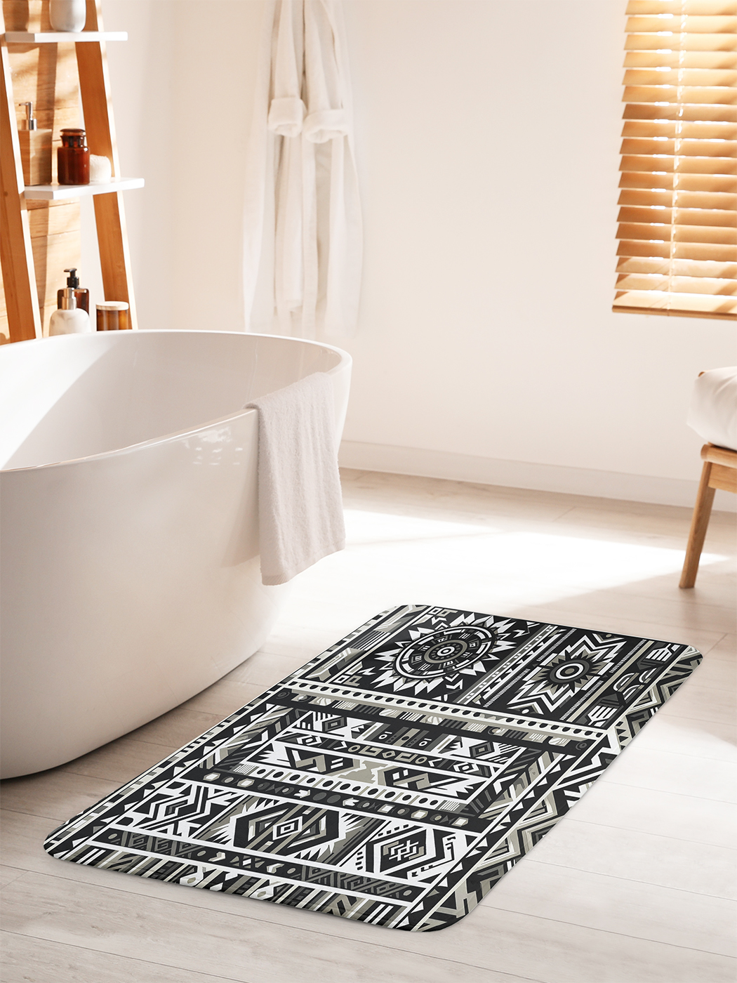 

Коврик для ванной туалета душа JoyArty "Племенной узор", bath_sd2278_60x100
