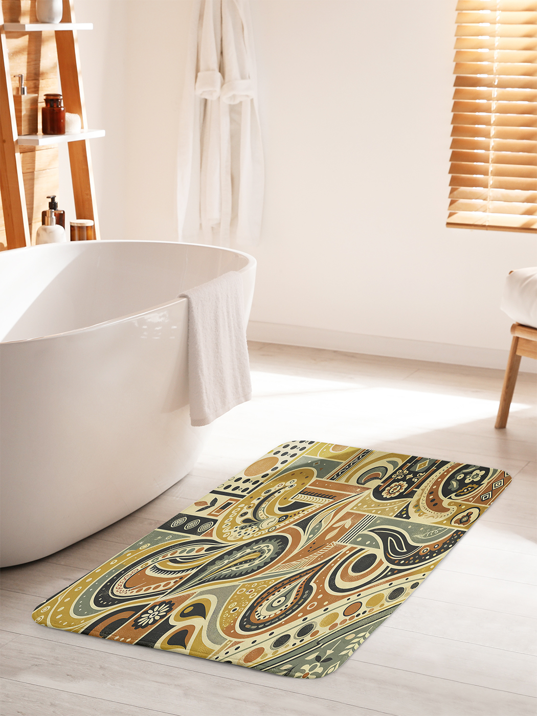 

Коврик для ванной туалета душа JoyArty "Пейсли и узоры", bath_sd2274_60x100