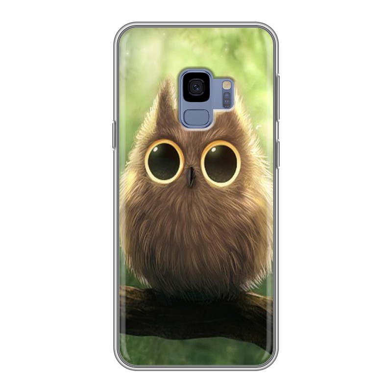 фото Чехол для samsung galaxy s9 (sm-g960) с рисунком и защитой камеры 100gadgets