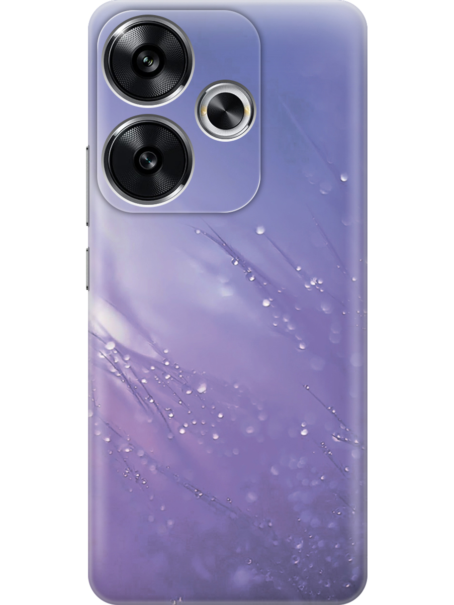 

Силиконовый чехол на Xiaomi Redmi Turbo 3, Poco F6 с принтом "Капли на синей траве", Прозрачный;белый;синий, 783980822