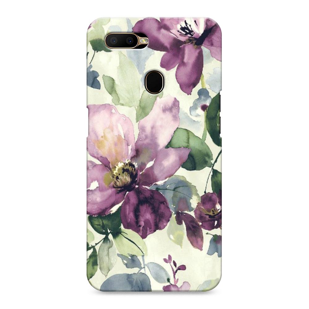 

Пластиковый чехол "Сиреневые цветы-акварель" на Oppo A5s, 252320-7