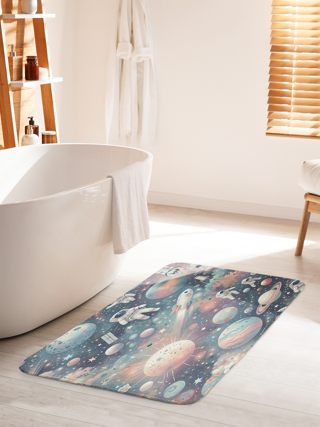 

Коврик для ванной туалета душа JoyArty "Жизнь в космосе", bath_sd2229_60x100
