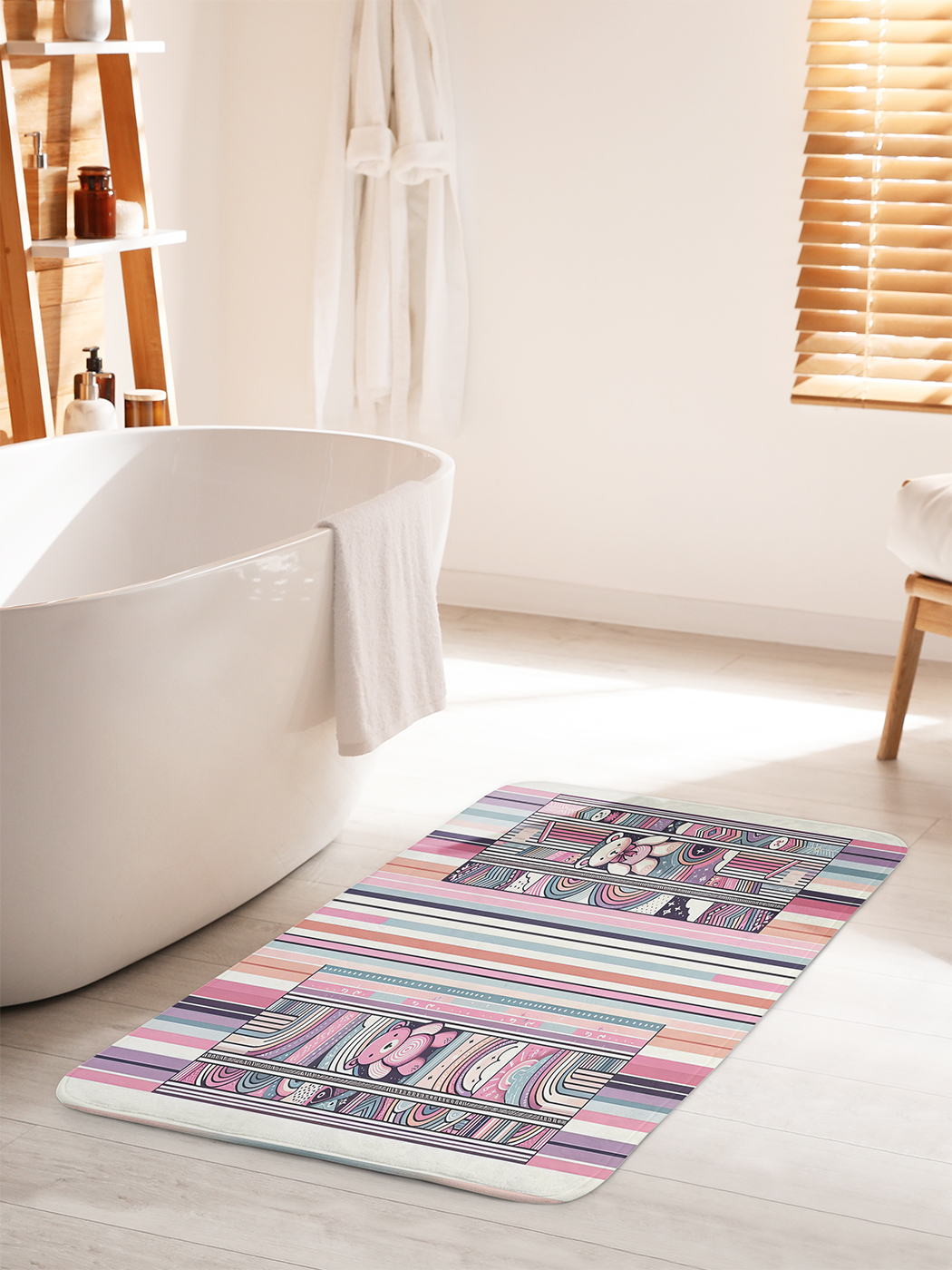 

Коврик для ванной туалета душа JoyArty "История мишек", bath_sd2225_60x100