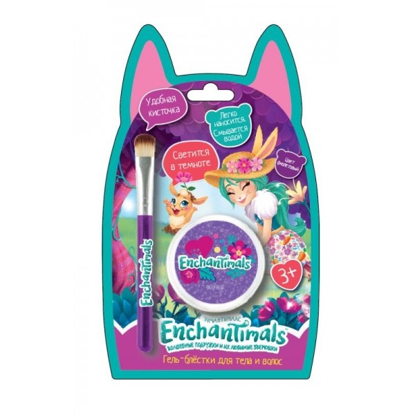 

Гель-блёстки для тела и волос Милая Леди Enchantimals 53020-ENS, Серебристый