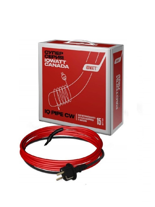 

Кабель греющий резистивный IQ PIPE CW 18 метров, 0812557007124