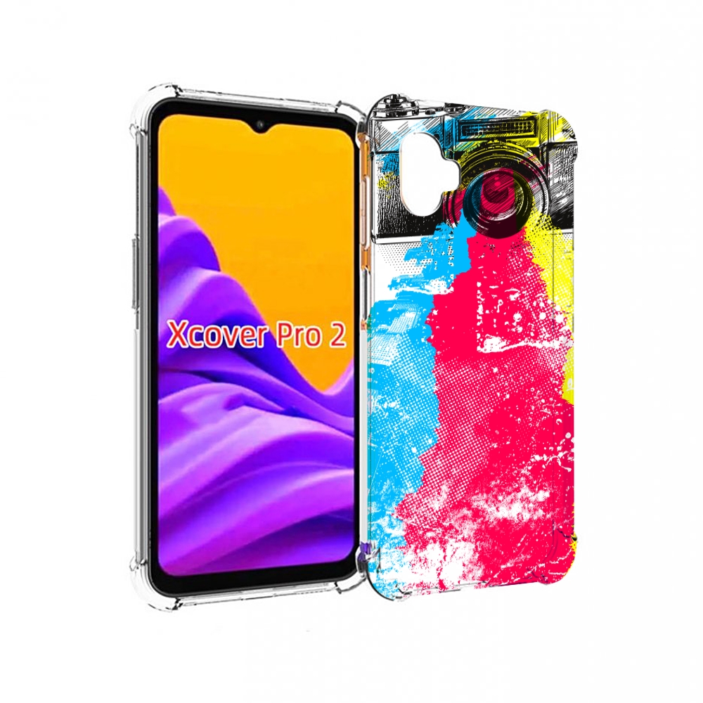 

Чехол MyPads цветной фотоаппарат для Samsung Galaxy Xcover Pro 2, Прозрачный, Tocco