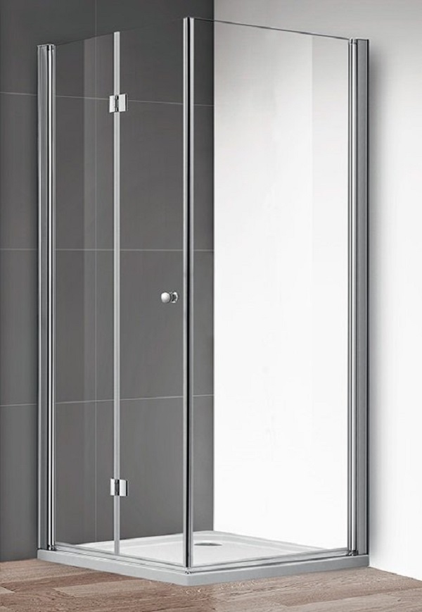 

Душевой уголок Cezares Eco ASH-1 100х80 профиль Хром стекло прозрачное, Eco