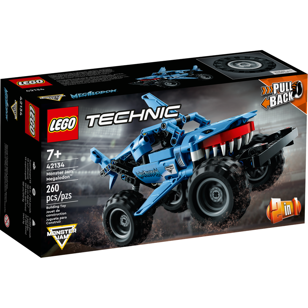 Конструктор LEGO Technic Monster Jam: Мегалодон, 260 деталей, 42134 конструктор lego technic машина трансформер на дистанционном управлении 42140