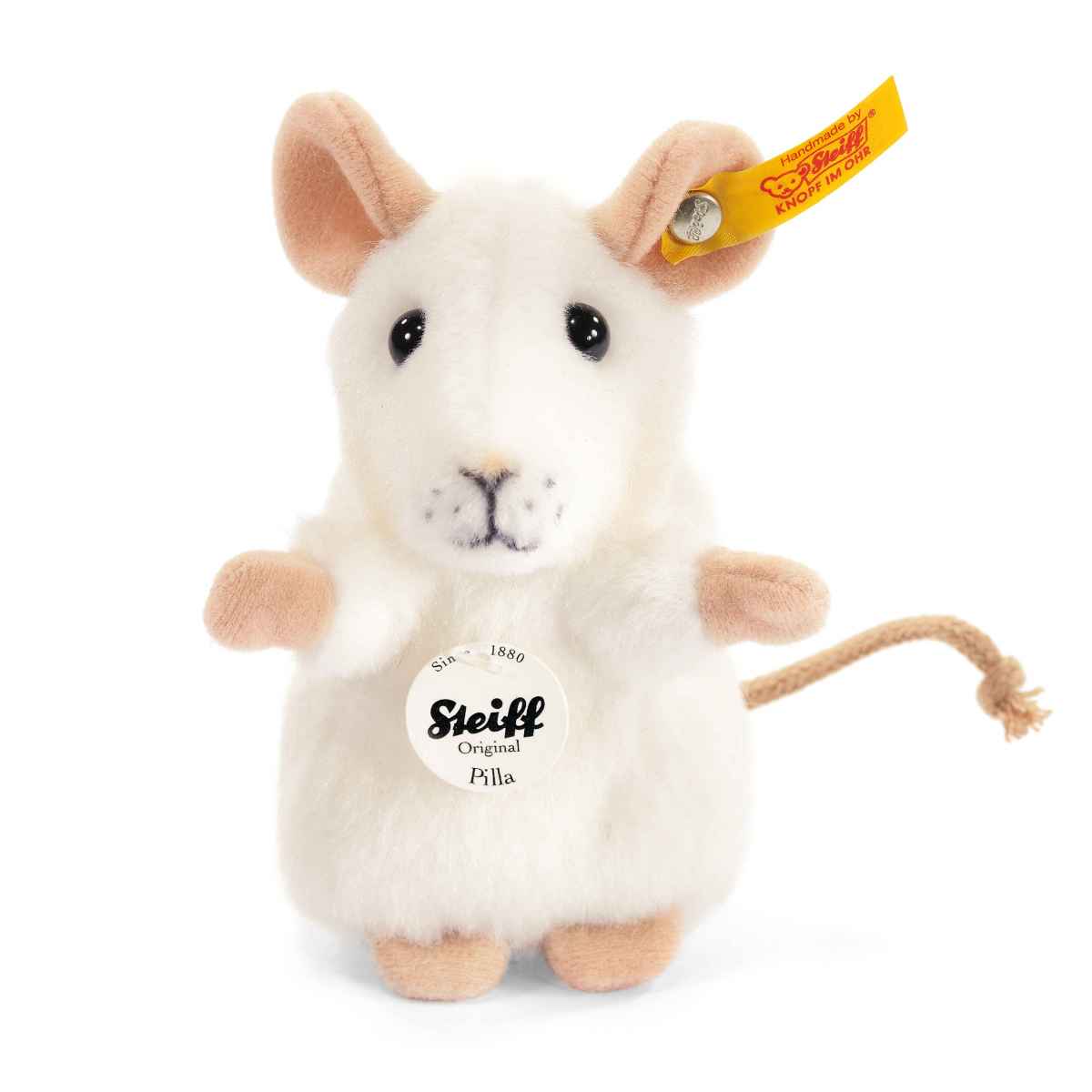 Мягкая игрушка Steiff Pilla Mouse белый мягкая игрушка steiff mimmi dangling cat черно белый