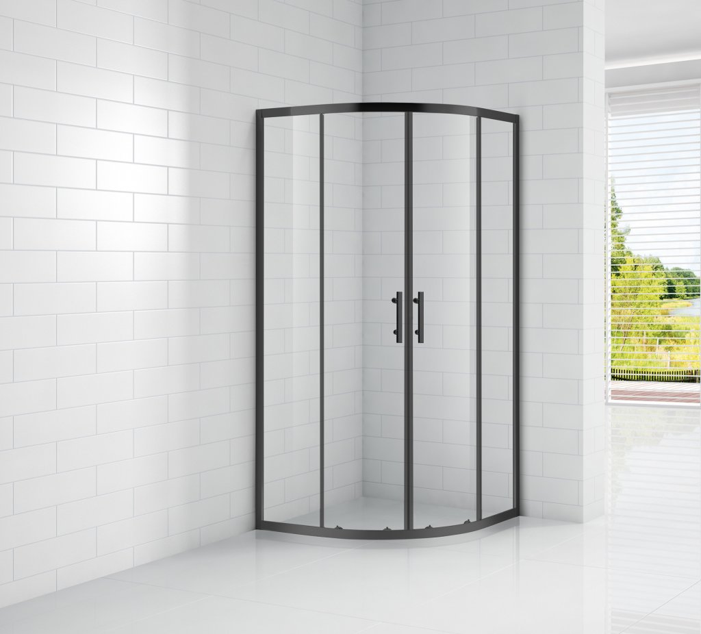 

Душевой уголок Cezares Eco 100х100 ECO-O-R-2-100-C-NERO Черный матовый, Eco