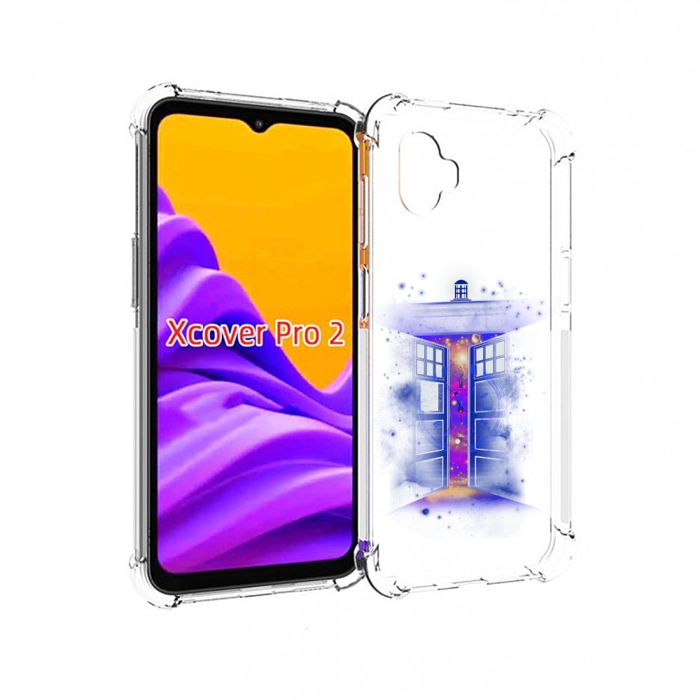 

Чехол MyPads фиолетовый уголок абстракция для Samsung Galaxy Xcover Pro 2, Прозрачный, Tocco