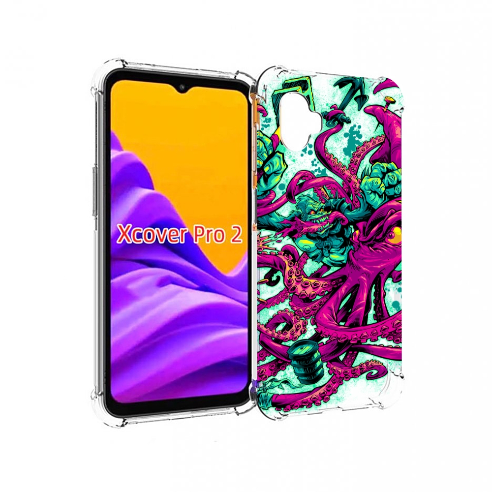 

Чехол MyPads фиолетовый кракен для Samsung Galaxy Xcover Pro 2, Прозрачный, Tocco