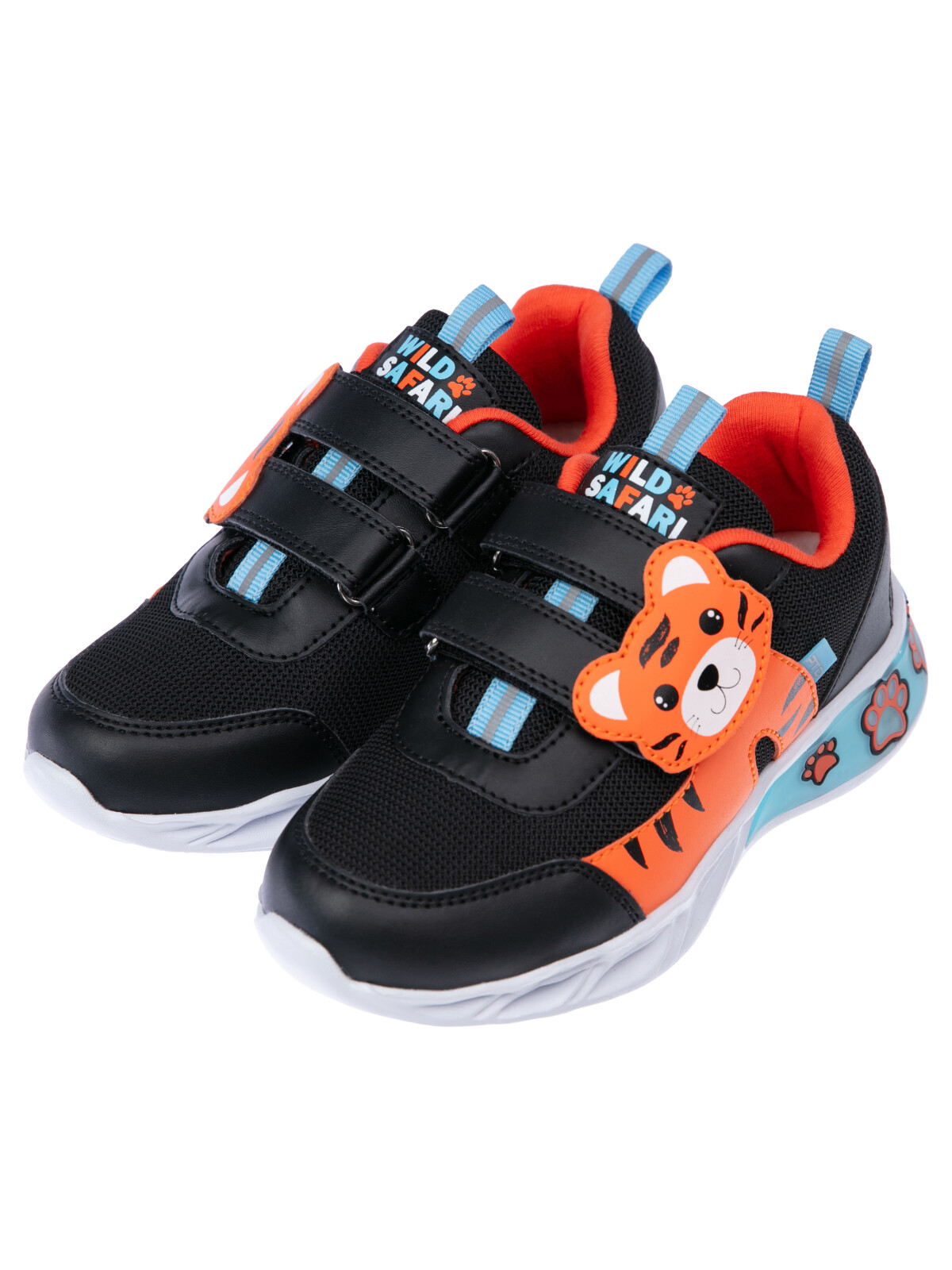 

Кроссовки PlayToday 12412372, черный; оранжевый; голубой, 32, 12412372