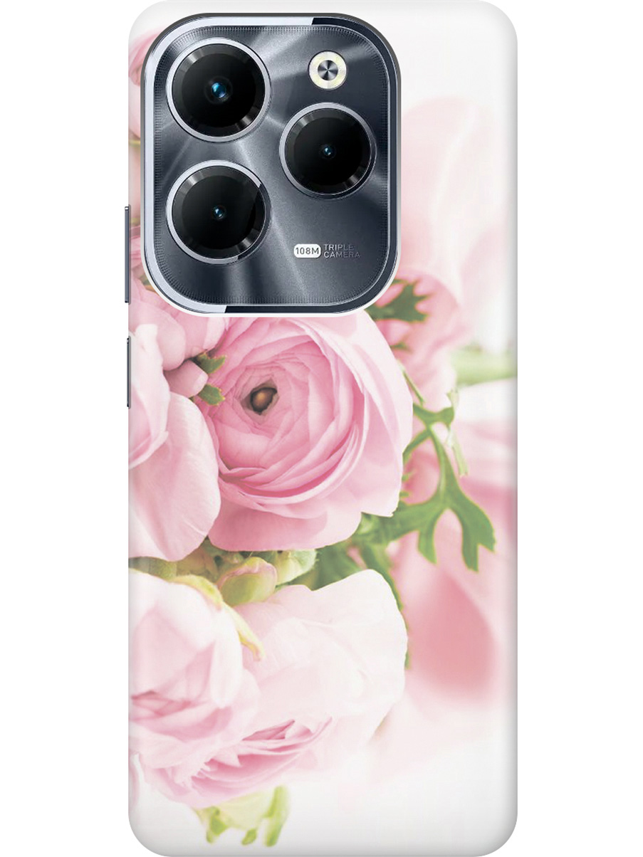 

Силиконовый чехол на Infinix Hot 40 / Hot 40 Pro с рисунком "Розовые розы", Белый;розовый, 20011884