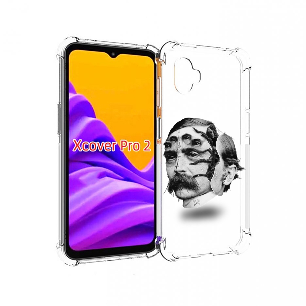 

Чехол MyPads страшное лицо мужчины для Samsung Galaxy Xcover Pro 2, Прозрачный, Tocco