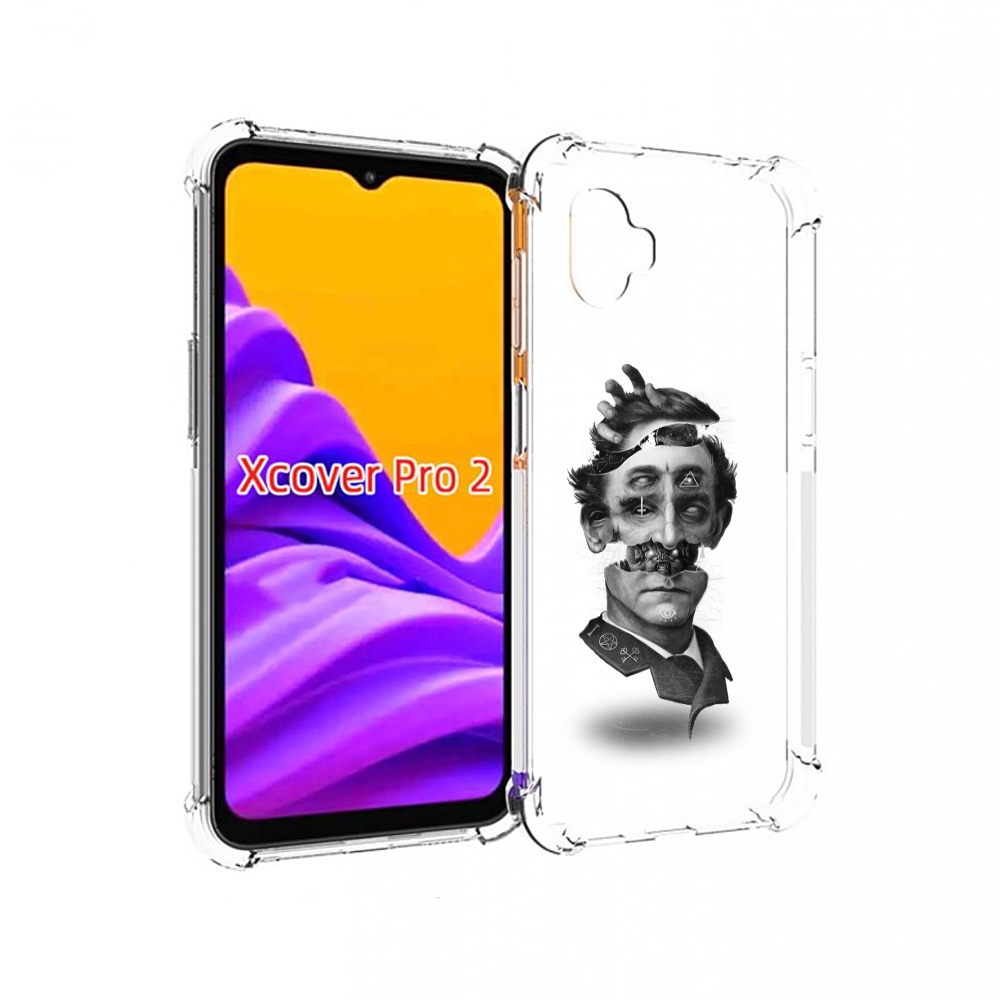 

Чехол MyPads страшное лицо абстракция для Samsung Galaxy Xcover Pro 2, Прозрачный, Tocco
