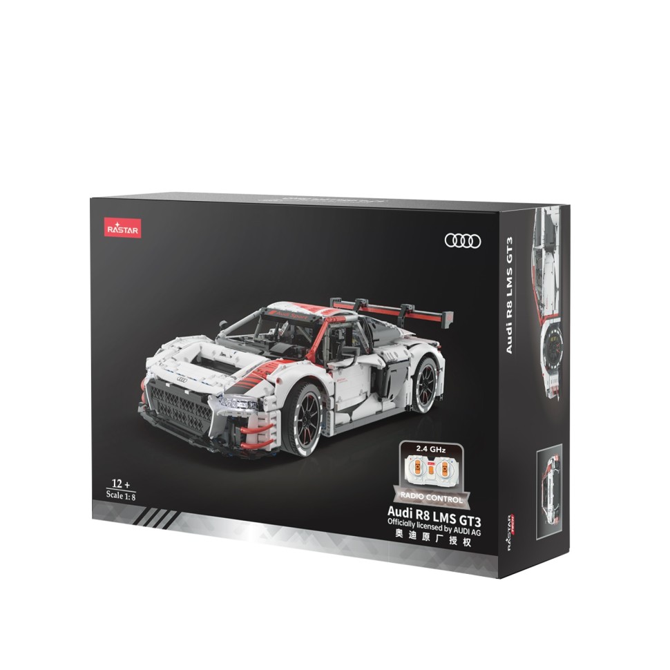 Конструктор Rastar РУ 1:8 Audi R8 LMS GT3 99300 3322элемента