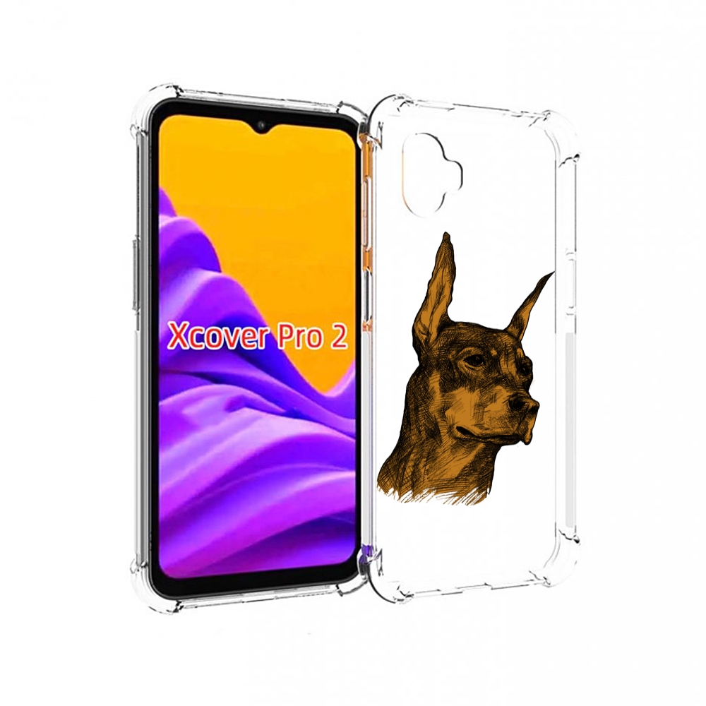 

Чехол MyPads скетч доберман для Samsung Galaxy Xcover Pro 2, Прозрачный, Tocco