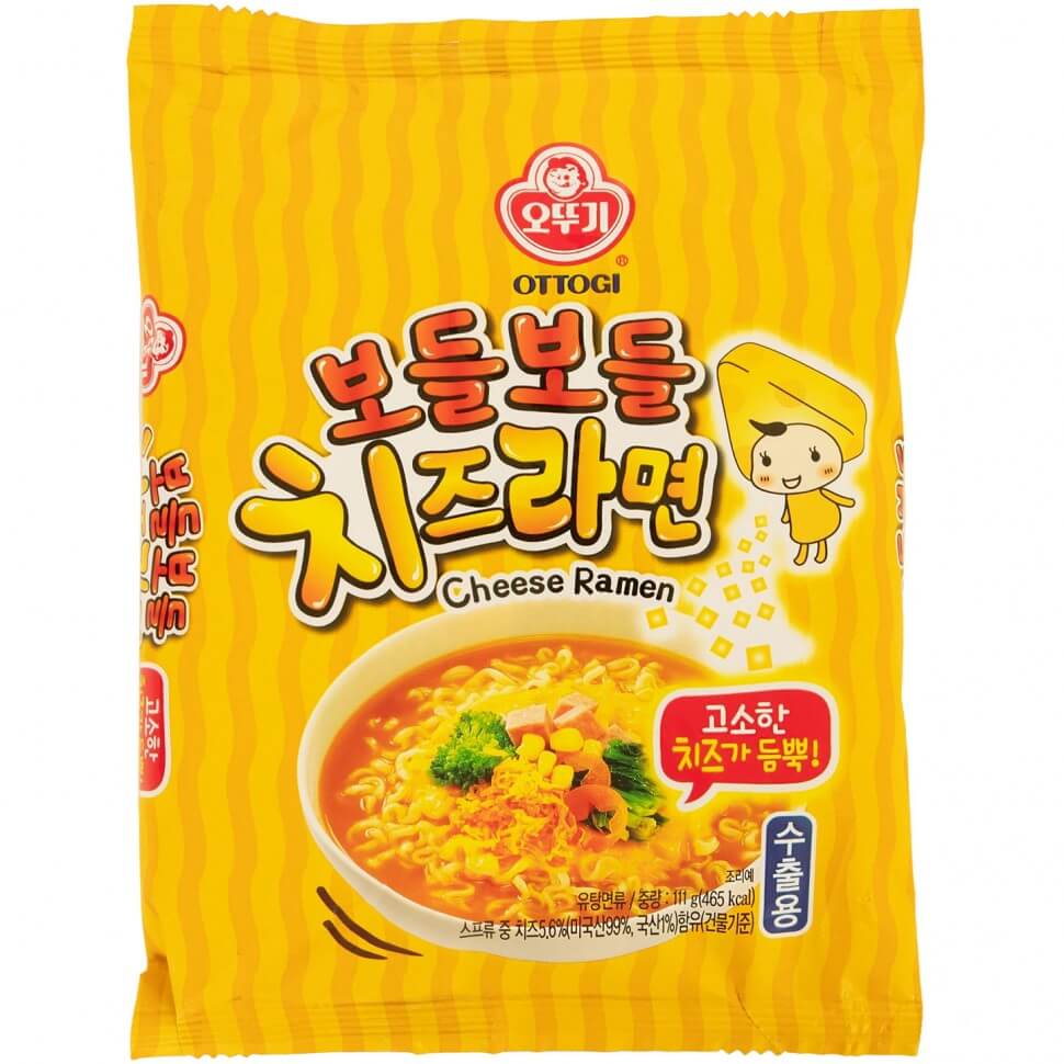 фото Лапша быстрого приготовления ottogi cheese ramen 111 г